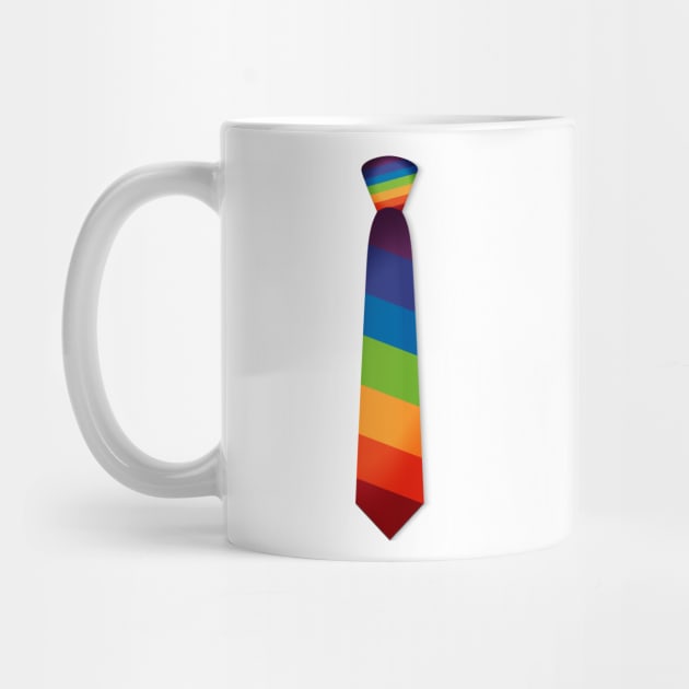 Equality LGBT Gay Lesbian Pride Tie Rainbow Flag by macshoptee